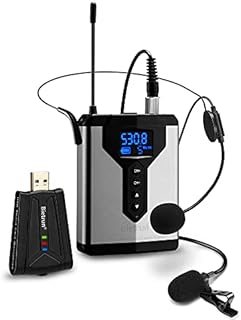 Bietrun Wireless USB Microphone for Computer/Laptop/PC/Windows&Mac, 98 feet, Plug & Play, Wireless USB Lavalier Mic/Mic Headset System for Zoom Meetings, Instructor, Podcast, YouTube, Teaching