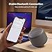 Bobtot Portable Bluetooth Speakers Wireless Speaker- Waterproof Speaker with Loud Stereo Sound,15 Hours Playtime, Rechargeable Battery, Built-In Microphone with Strap Easy to Carry (Dark Gray)