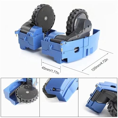 Module roue droite grise haute adhérence pour robots Roomba 500 à 900