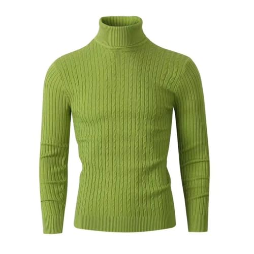 Men's Pullover Sweaters Long Sleeve Slim Casual Solid Color High Collar Pullover Sweater2