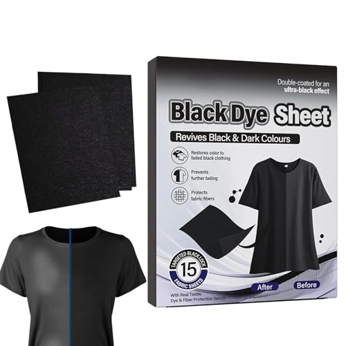 Catálogo para Comprar On-line Pintura para Ropa el Caballito al mejor precio. 46 Negro Colorante Para Ropa, 15 Piezas De Potenciador Para Prendas, Pintura Para Ropa, Lavado Y Teñido Negro, Para Lavar Ropas Cuidado De Tejidos Restauración