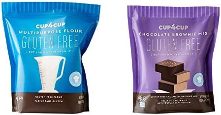 Cup4Cup Multipurpose Gluten Free Flour, 3lb & Gluten Free Chocolate Brownie Mix, 14.25 oz