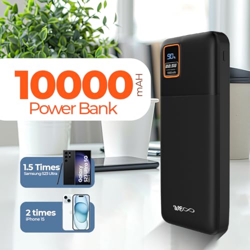 Image of Buddy PRO Digital ADV 10000mAh PowerBank, 22.5W Fast PD Charging, Digital Display, Smart IC & Multi-Protection, Slim and Compact, Dual Input, Triple Output Ports, Flight Approved