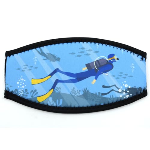 Ieron Correas para máscara de Buceo, Funda de Neopreno para máscaras de Buceo y esnórquel (patrón de Buzo)