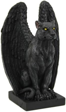 Pacific Giftware Jaguar Winged Gargoyle Collectible Figurine 6 Inches Tall