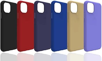 Coverzone iPhone 13 ile uyumlu Kılıf Soft ve pürüzsüz dış yüzey Silikon Kılıf Ultra ince yapılı iPhone 13 ile uyumlu Esnek silikon Bye Arka Kapak Siyah