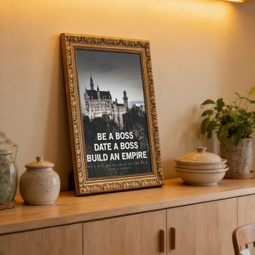 Poster citations Be A Boss toile décoration murale salon chambre