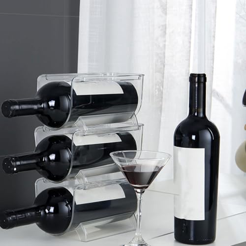 Présentoirs de vin transparents au design épuré pour comptoir - 4