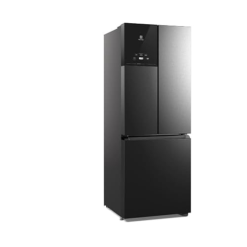 Geladeira Electrolux Frost Free Inverter 480L Efficient AutoSense 3 Portas Black Inox Look (IM7B) 220V