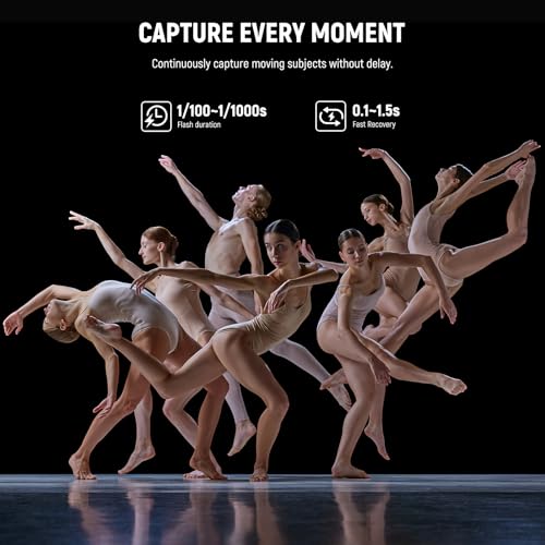 image for NEEWER S102-400W PRO Strobe Flash Light with 2.4G Trigger, 400Ws GN62 