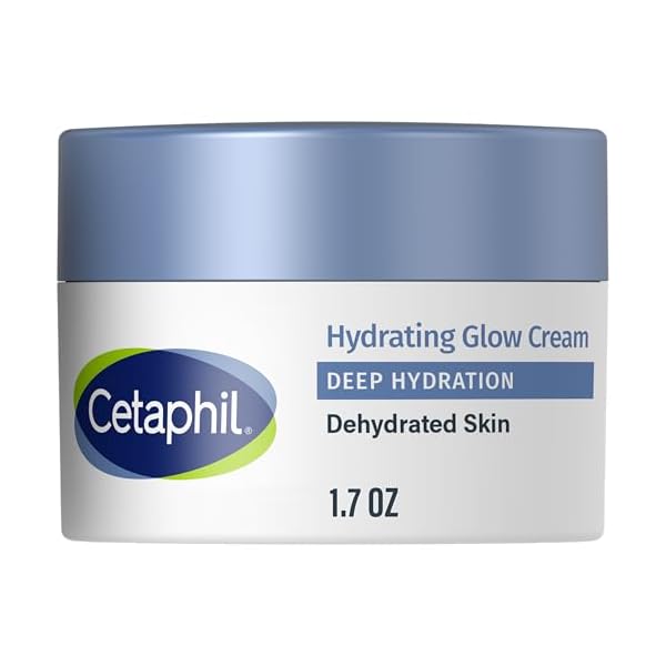 Cetaphil Deep Hydration Healthy Glow Daily Face Cream, 1.7 oz, 48 Hour Dry Skin Face Moisturizer for Sensitive Skin, With Hyaluronic Acid, Vitamin E & Vitamin B5