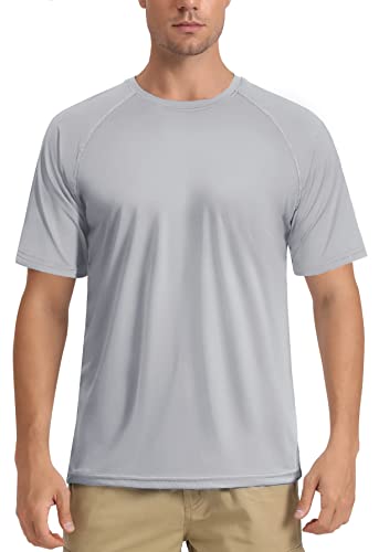 Tacvasen Men's T Shirt Uv Spf T-Shirt Upf 50 Short Sleeve Sun Protection Shirts Outdoor Lightweight Hiking Tee Tops Beach Shirt For Travel #TOP21