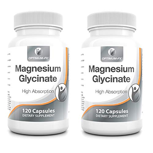 Glicinato de Magnesio 120 Veganas Cápsulas No Son Somprimidos Suplemento Mineral Biodisponible Fácil de Tomar El Magnesio Posee 10 Propiedades Beneficiosas para la Salud Respaldadas por la UE 280mg