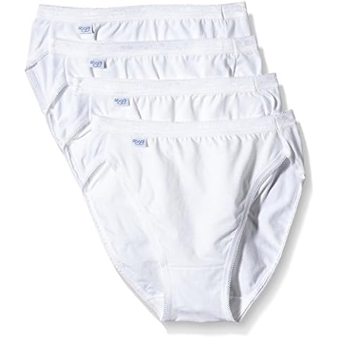 Sloggi Womens Pack Of 3 (+1 Free) Basic + Low-Cut Briefs White Size Us 10 - Fr 40 Cover