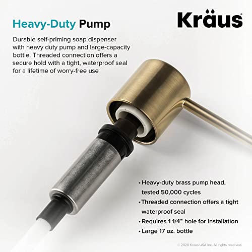 Kraus Boden Kitchen Soap And Lotion Dispenser In Spot Free Antique Champagne Bronze, Ksd-53Sfacb #TOP4