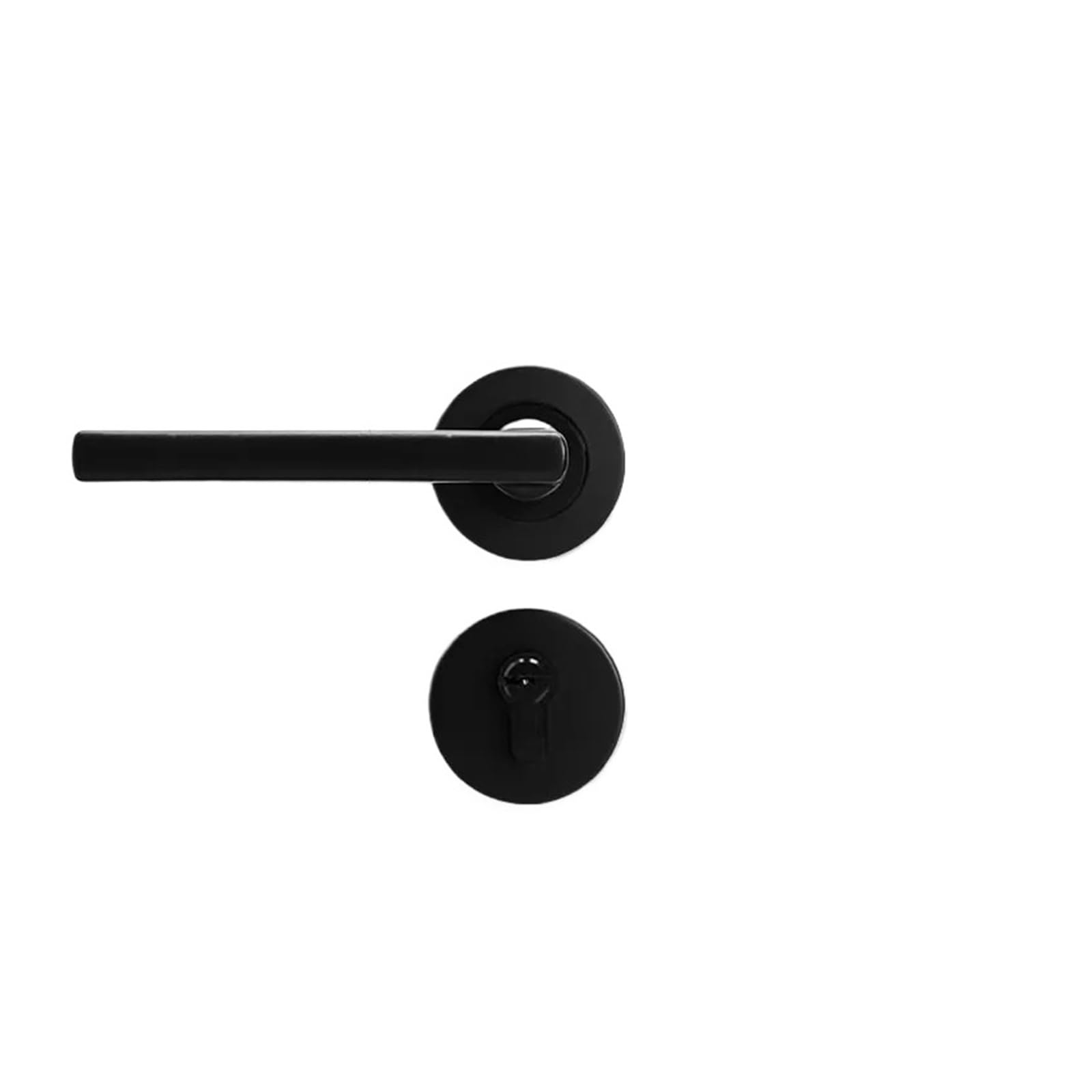 OPTEPYOE 1 Set of Stainless Steel Silent Door Lock Indoor Split Handle Household Hardware with Key(B1)