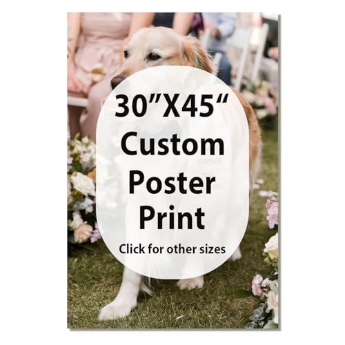 JIMUJIA Custom Canvas Art Print 30"x45" - Unframed Artwork, Personalized