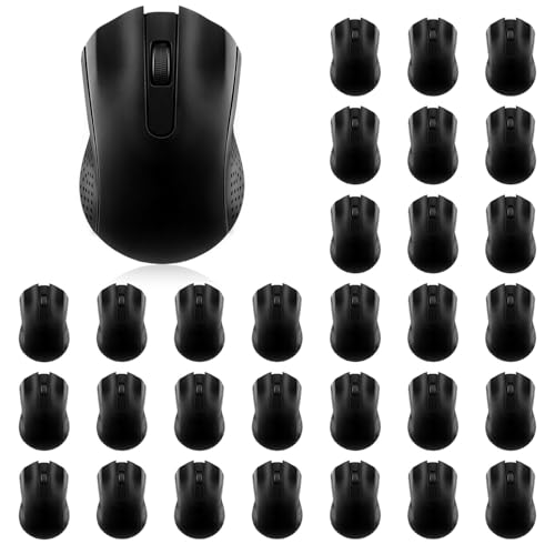 GEMLORD 32 Pcs USB Wired Mouse Computer 3 Button Mice Bulk Corded USB Mouse for PC Desktop Laptop Computer Office School Home Classroom Supplies