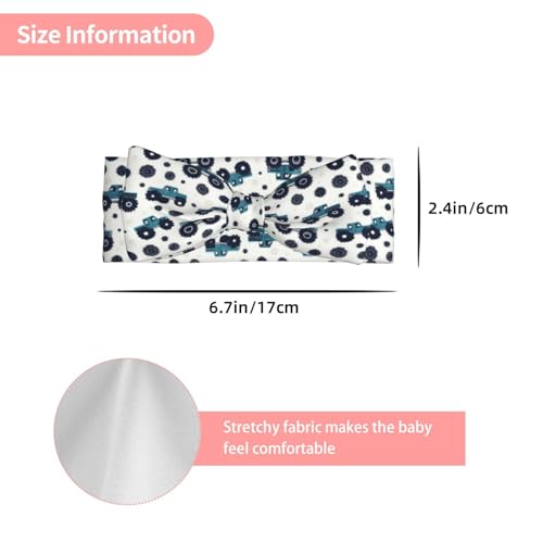 Car Gear Black Print Baby Girl Bows Headbands Baby Girls Newborn Headbands Infant Toddlers 0-6 Months3