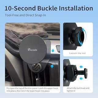 Car Phone Holder for Toyota RAV4 2013–2018,Vehicle-Specific Magnetic Dashboard Mount,360° Rotating MagSafe-Compatible Phone Cradle,Hands-Free Mount for iPhone 12–17/Android,RAV4 Interior Accessories