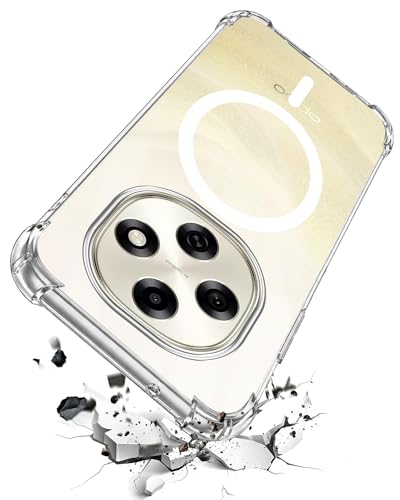 Image of Jkobi Shockproof Crystal-Clear Back Cover for Oppo F31 Pro (Magsafe Wireless Support | Drop & Camera Protection | Hard Polycarbonate)