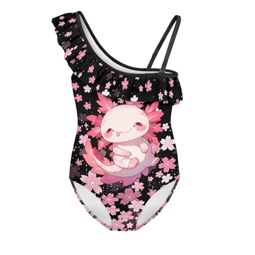 Yzaoxia Girls Swimsuits One Piece Bathing Suit Sleeveless Gymnastics Swimwear for Kids 3-14Y