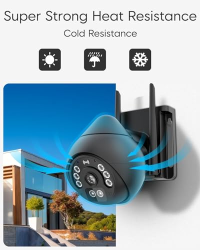 Image of VSTARCAM 4MP Outdoor Security Camera, 2.5K, 360 View, Color Night Vision, PIR Motion Detection, Spotlight Siren Alarm, 20260618
