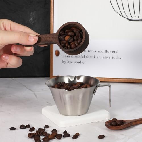 Vaso medidor espresso de acero inoxidable 3.4 oz miniatura 7