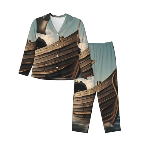 Pyjama viking femme doux pour soirées cocooning à la maison