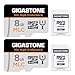Produktbild [10x High Endurance]GIGASTONE MLC 8GB 2er-Pack MicroSDXC Karte+Adapter, 85/15 MB/s, Dash Cam,U3 V30 C10 [5-Jahre kostenlose Datenwiederherstellung]