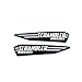 Ducati Scrambler Icon Logo Gas Tank Decal Set Black 97480101A