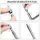 22PCS Dellenreparaturstangen Werkzeuge Edelstahl Paintless Dent Repair Kits mit S-Haken für Auto Karosserie Dellen Hagelschaden Entfernung Set Dent Removal Tools