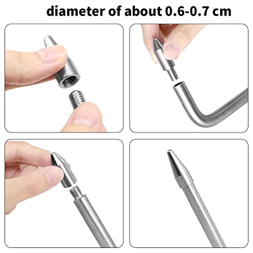Image of LadyRosian 22PCS Dent Repair Rods Tools Paintless Dent Repair Stainless Steel Kits with S-Hook for Car Auto Body Dents Hail Damage Removal Set