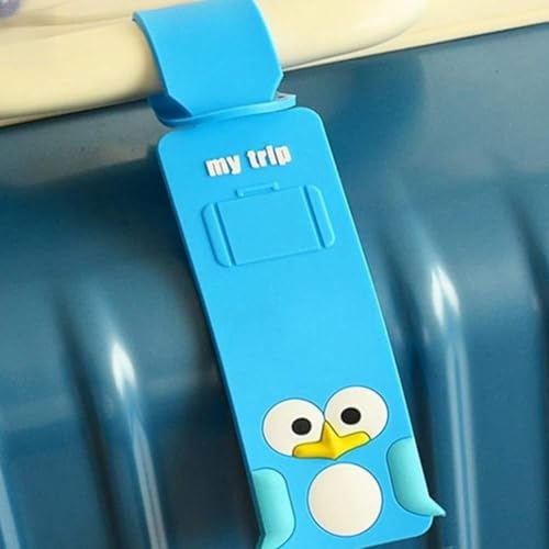 1 unids Dibujos animados Animal Design Etiqueta de equipaje de silicona Nombre flexible Dirección Identificador Etiquetas Etiqueta de maleta Etiquetas de equipaje de viaje anti pérdida para bolsos