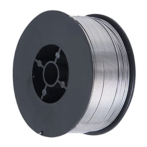 Fil à Souder 0,8 Mm, Acier au Carbone 1 Kg Dureté à Hautes et Basses Températures Bonne fluidité Bobine Fil fourré Résistant à la porosité pour MIG