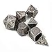 Produktbild FD2LB1NVL Polyedrische Würfel, Tisch Spiel Würfel für DD Dungeons and Dragons Pathfinder DND RPG MTG, D4 D6 D8 D10 D12 D20 7 Stücke Metall Würfel Set Solides Metall Rollenspiele