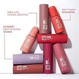 3INA MAKEUP - Vegan - The Lipstick 362 + The No - Rules Stick 503 - Shiny Satin Matte - For Eyes Lips & Cheeks - Hyaluronic Acid - Intense Shades - Creamy Formula - Natural Finish - Cruelty Free - Image 3