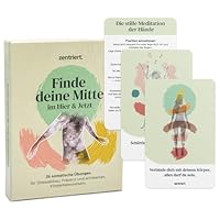zentriert. Achtsamkeitskarten Set – 36 Übungen für innere Ruhe, Entspannung & Achtsamkeit | Atemübungen, Körper & Nervensystem | Made in Germany, illustriert