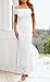 MITILLY Women's 2026 Formal Wedding Guest Dress Summer Elegant Off The Shoulder Bodycon Cocktail Maxi Dresses Large White