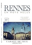  RENNES en mots mêlés: Carnet de Jeux pour adultes  Rennes  Mots cachés  Rennes livre  Rennes activités  Rennes insolite