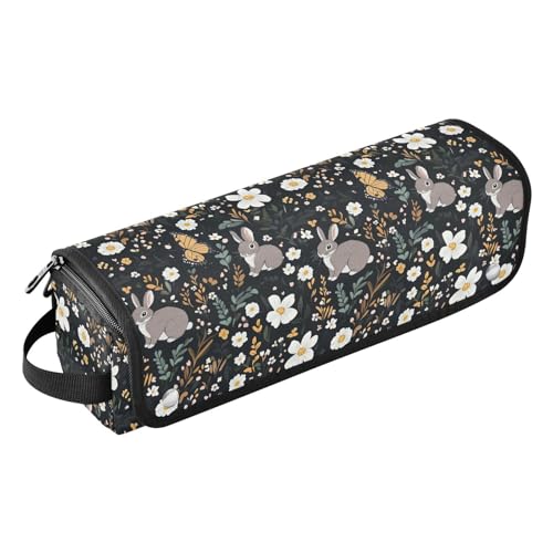 Bolsa de viaje resistente al calor para herramientas de cabello Butterflies Flowers Marble, tapete resistente para planchas, rizador y otros accesorios de cuidado capilar miniatura 1