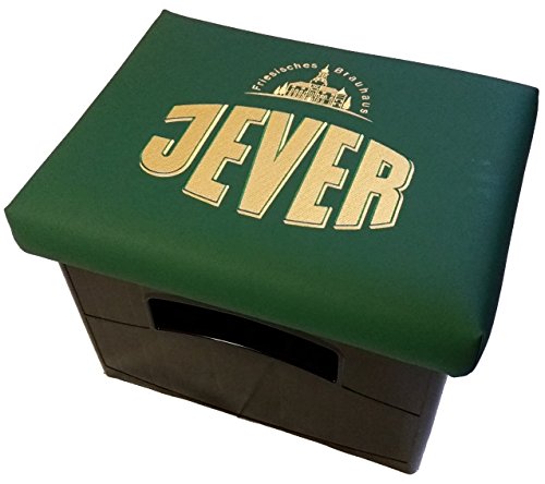 Preisvergleich Produktbild Jever Bierkastensitz Bierksitensitz Bier Sitz Bierkasten Aufsatz für Stehtische Bistrotische für Getränkekisten (Jever - grün)