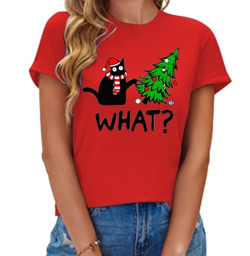 Image of Cat Shirts for Women Butterfly Graphic Tops Dandelion T Shirt Womens Vacation T-Shirt Nature Lover Tee