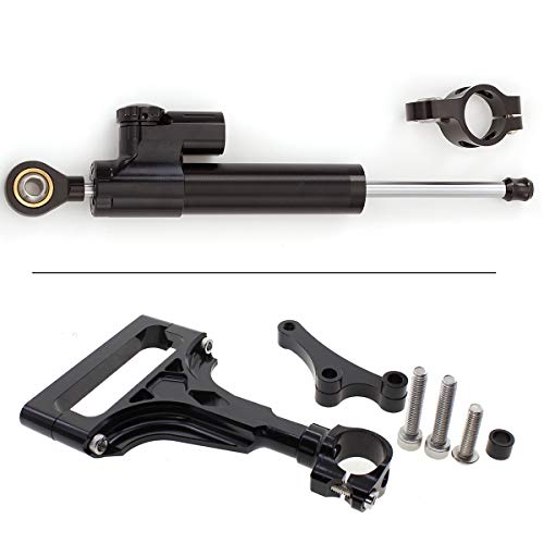 Amortisseur de direction moto avec kit support de montage pour Kawasaki Z1000 et Z750