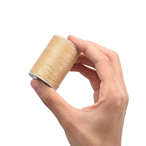 Hilo encerado de cuero para coser 98 yardas 1mm miniatura 5