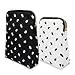 kate spade new york Insulated Snack Bag Keeper with Zipper, Reusable Thermal Sandwich Bag Holders for Lunch Bag (Almond Dot)