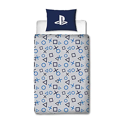 Character World Playstation Blue Single Dekbedovertrek Officieel gelicentieerd Sony Playstation Omkeerbare tweezijdige… - Image 3