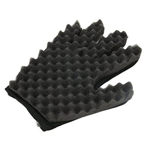 Phefop Guantario de Esponja de Cabello Esponja Afro Coil Rizado para una de Ola de Cabello Rizado Grueso con Material de Alta Densidad para el Estilo de Salón de Barbero