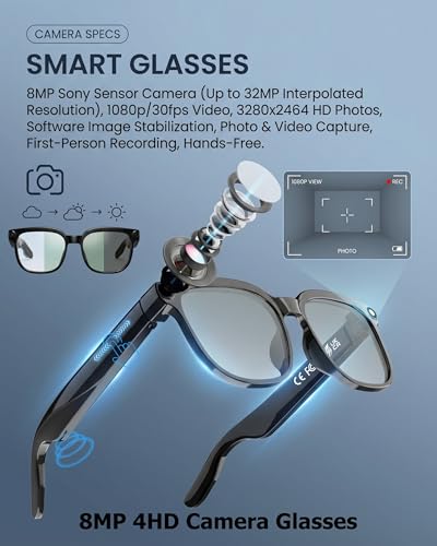 AI Smart Glasses with Camera and Audio for Travel & Meetings - image 3