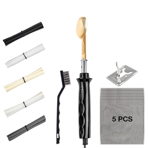 Plástico Soldadura Máquina Kit de soldador para reparación de parachoques de coche de 50 W/150 W,máquina de soldar plástico con PP, PE, PVC y ABS.(50W SET)